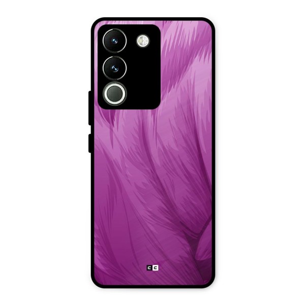 Lavender Furrs Metal Back Case for Vivo Y200