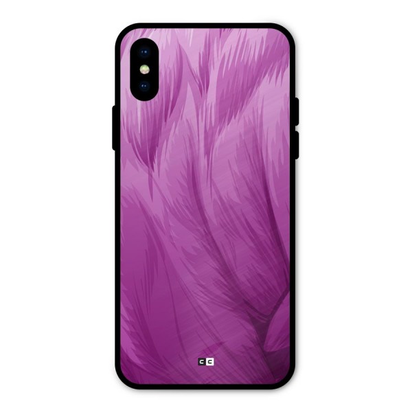 Lavender Furrs Metal Back Case for iPhone X