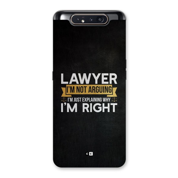 Lawyer Explains Back Case for Galaxy A80