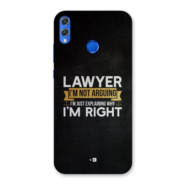 Lawyer Explains Back Case for Honor 8X
