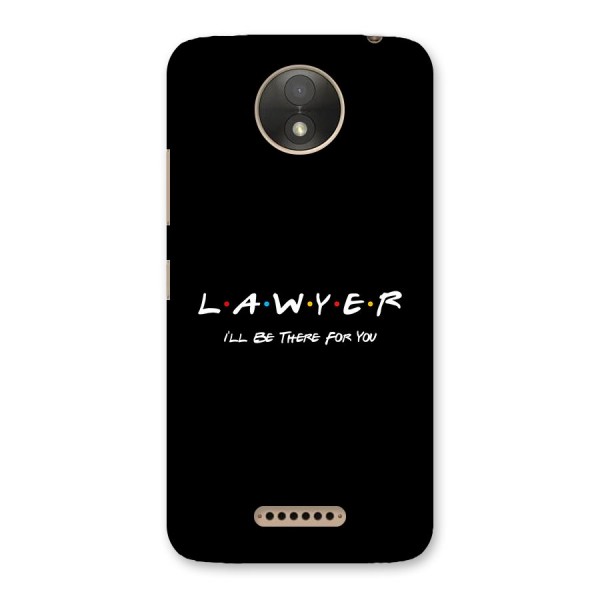 Lawyer For You Back Case for Moto C Plus