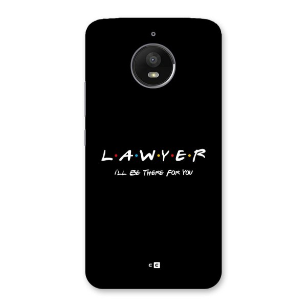 Lawyer For You Back Case for Moto E4 Plus