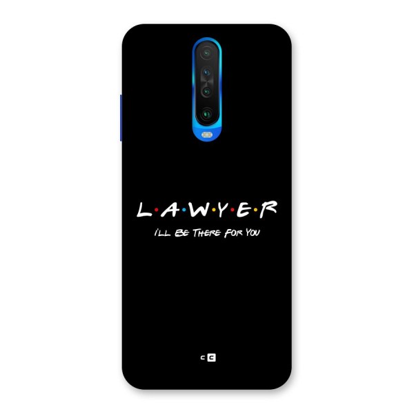 Lawyer For You Back Case for Poco X2