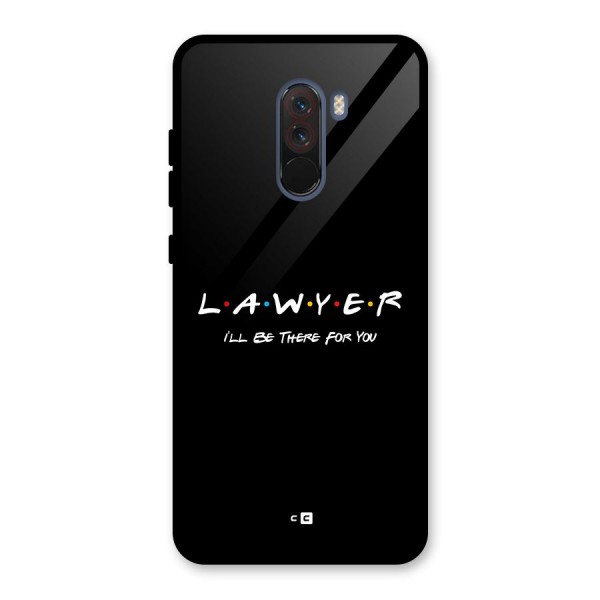 Lawyer For You Glass Back Case for Poco F1