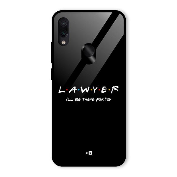 Lawyer For You Glass Back Case for Redmi Note 7S