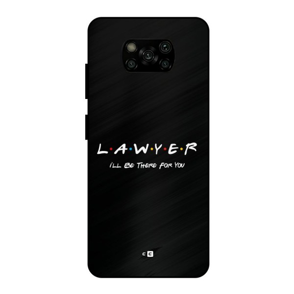 Lawyer For You Metal Back Case for Poco X3