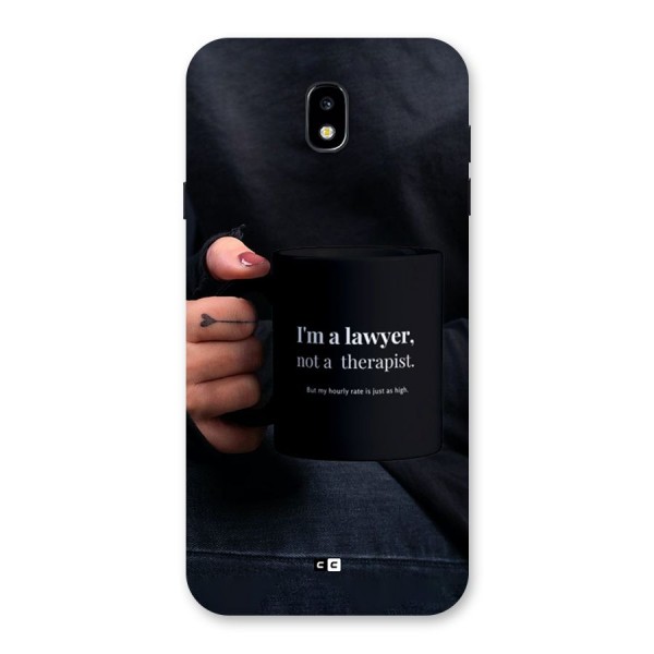 Lawyer Not Therapist Back Case for Galaxy J7 Pro