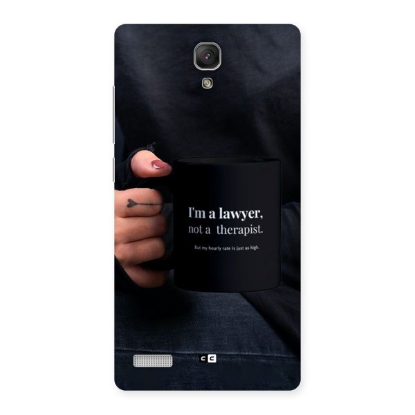 Lawyer Not Therapist Back Case for Redmi Note 4