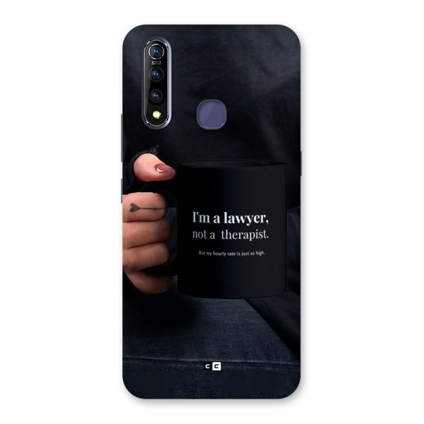 Lawyer Not Therapist Back Case for Vivo Z1 Pro