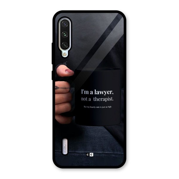 Lawyer Not Therapist Glass Back Case for Mi A3