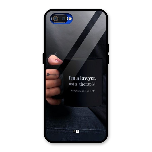 Lawyer Not Therapist Glass Back Case for Realme C2