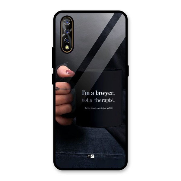 Lawyer Not Therapist Glass Back Case for Vivo Z1x