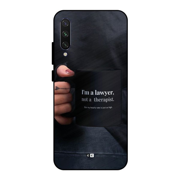 Lawyer Not Therapist Metal Back Case for Mi A3