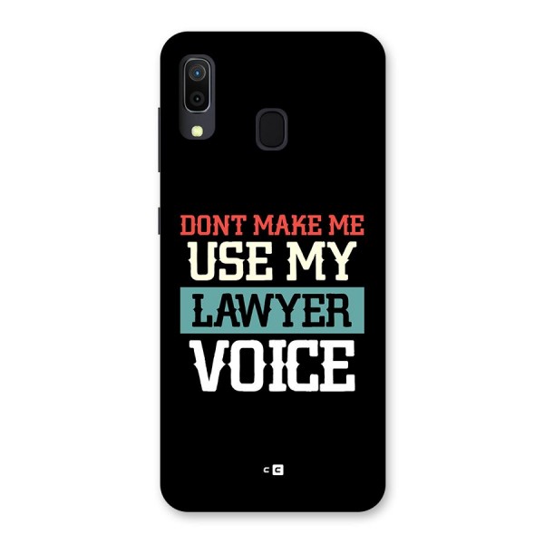 Lawyer Voice Back Case for Galaxy A30