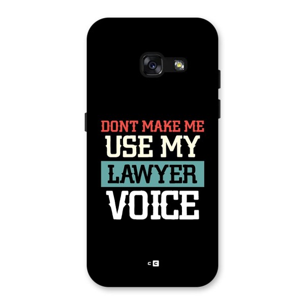 Lawyer Voice Back Case for Galaxy A3 (2017)