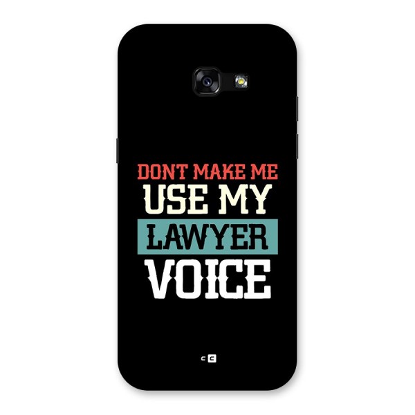 Lawyer Voice Back Case for Galaxy A5 2017