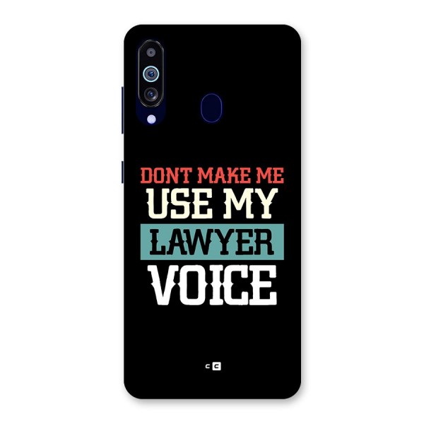 Lawyer Voice Back Case for Galaxy A60