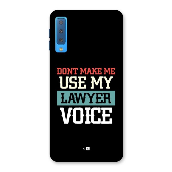 Lawyer Voice Back Case for Galaxy A7 (2018)