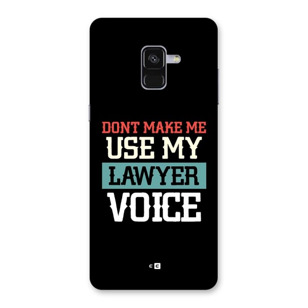 Lawyer Voice Back Case for Galaxy A8 Plus