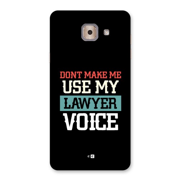 Lawyer Voice Back Case for Galaxy J7 Max