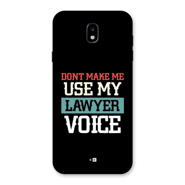 Lawyer Voice Back Case for Galaxy J7 Pro