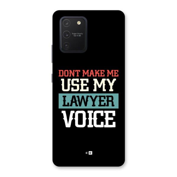 Lawyer Voice Back Case for Galaxy S10 Lite