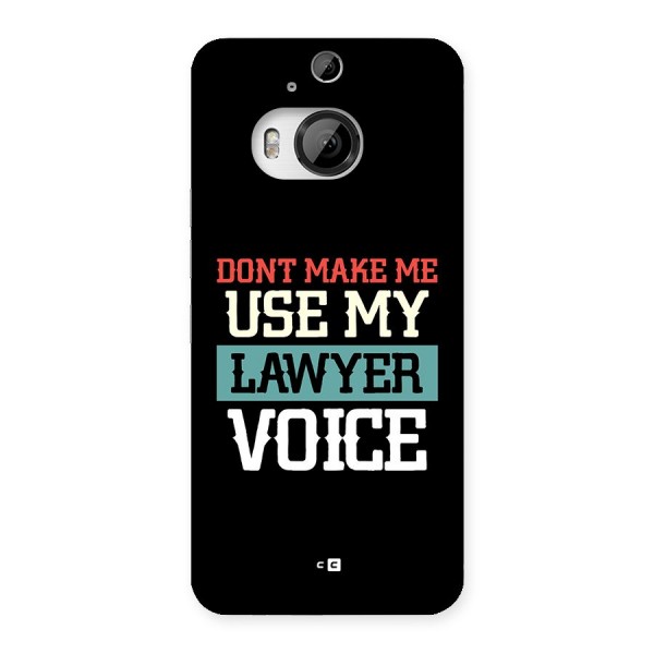 Lawyer Voice Back Case for HTC One M9 Plus