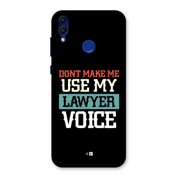 Lawyer Voice Back Case for Honor 8C