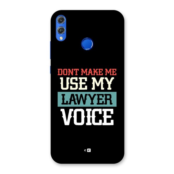 Lawyer Voice Back Case for Honor 8X