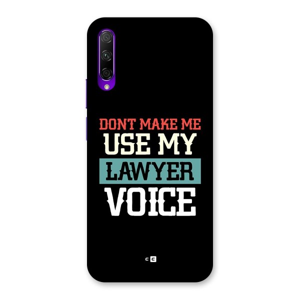 Lawyer Voice Back Case for Honor 9X Pro