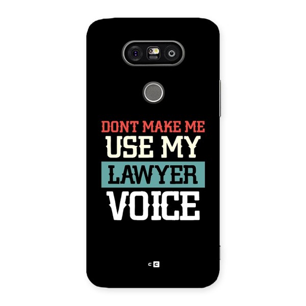 Lawyer Voice Back Case for LG G5