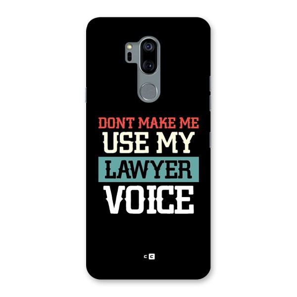 Lawyer Voice Back Case for LG G7