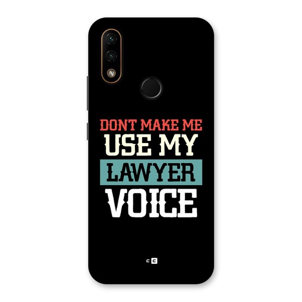 Lawyer Voice Back Case for Lenovo A6 Note