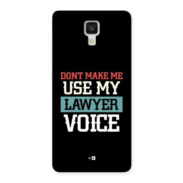 Lawyer Voice Back Case for Mi4