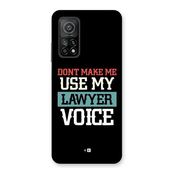 Lawyer Voice Back Case for Mi 10T Pro 5G