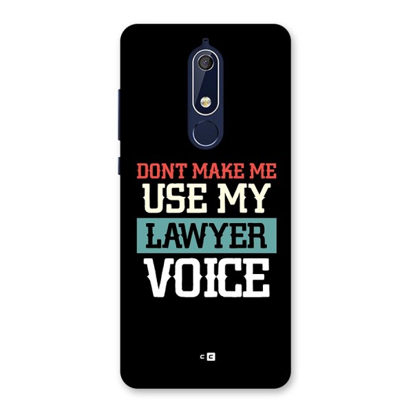 Lawyer Voice Back Case for Nokia 5.1