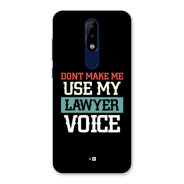 Lawyer Voice Back Case for Nokia 5.1 Plus