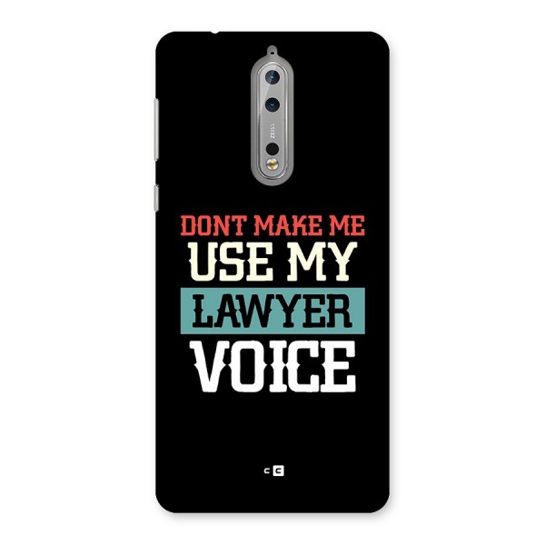 Lawyer Voice Back Case for Nokia 8