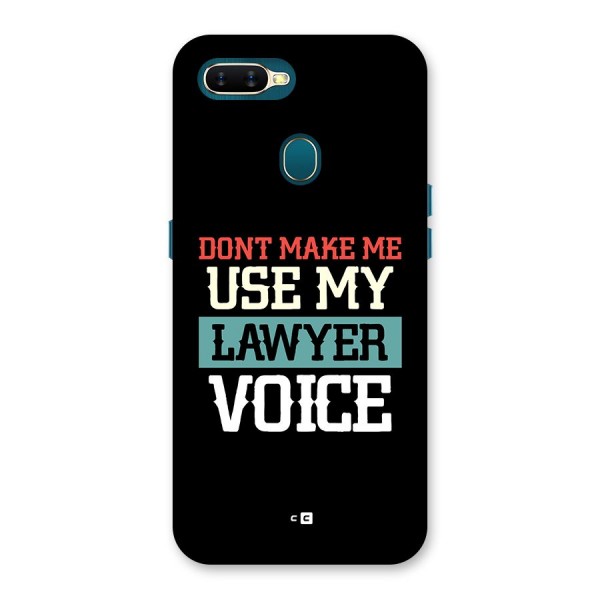 Lawyer Voice Back Case for Oppo A11k