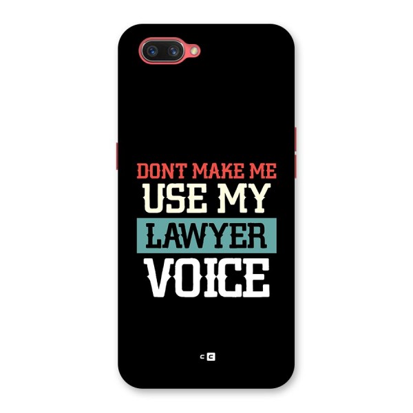 Lawyer Voice Back Case for Oppo A3s