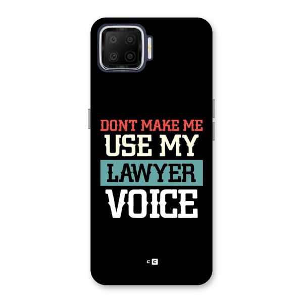 Lawyer Voice Back Case for Oppo F17