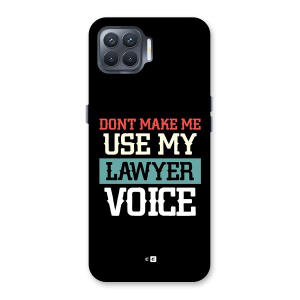 Lawyer Voice Back Case for Oppo F17 Pro