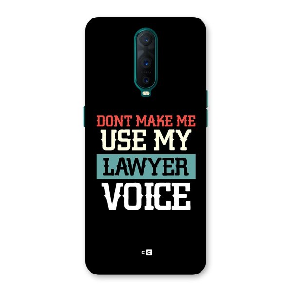 Lawyer Voice Back Case for Oppo R17 Pro