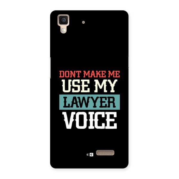 Lawyer Voice Back Case for Oppo R7