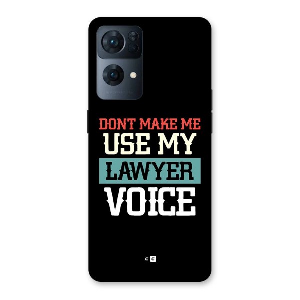 Lawyer Voice Back Case for Oppo Reno7 Pro 5G