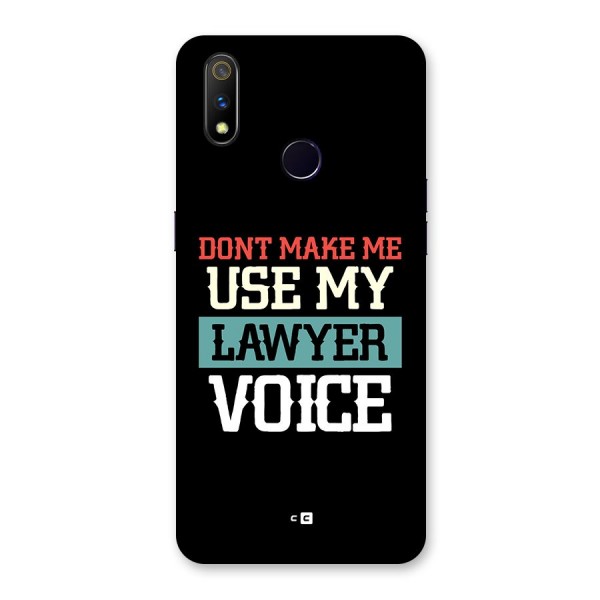 Lawyer Voice Back Case for Realme 3 Pro