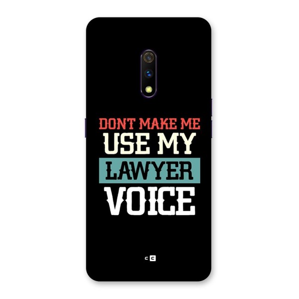 Lawyer Voice Back Case for Realme X