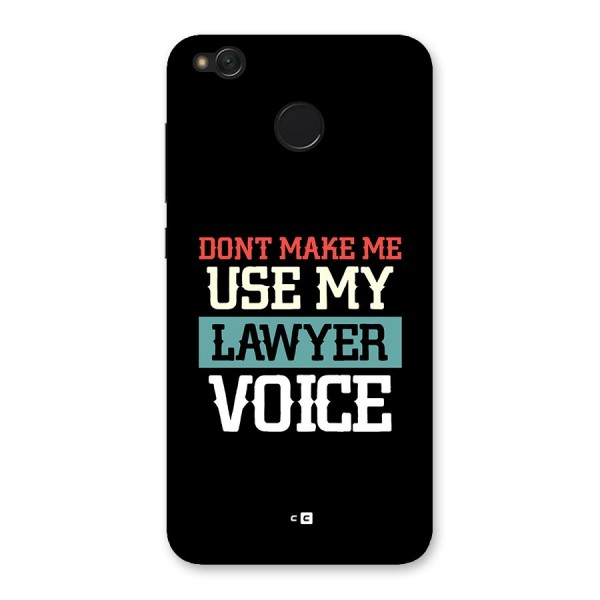 Lawyer Voice Back Case for Redmi 4