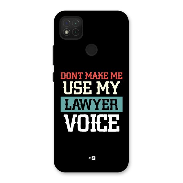 Lawyer Voice Back Case for Redmi 9