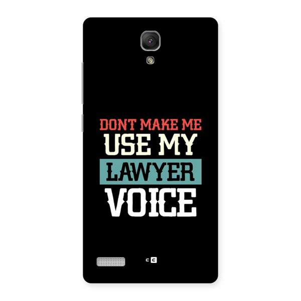 Lawyer Voice Back Case for Redmi Note